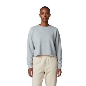 Reigning Champ “Whoop” Embroidered Cropped Sweatshirt